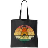 Retro Vintage Bigfoot Ufo Abduction Funny Sasquatch Aliens Bag