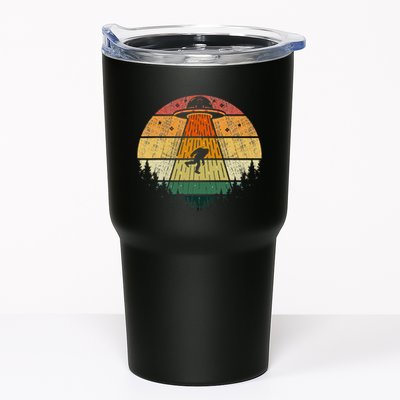 Retro Vintage Bigfoot Ufo Abduction Funny Sasquatch Aliens Tumbler