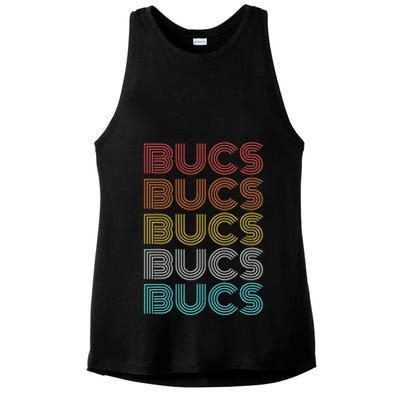 Retro Vintage Bucs Ladies PosiCharge Tri-Blend Wicking Tank