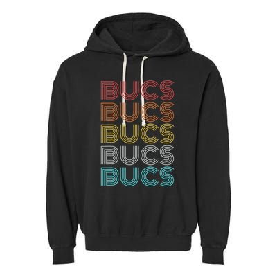 Retro Vintage Bucs Garment-Dyed Fleece Hoodie