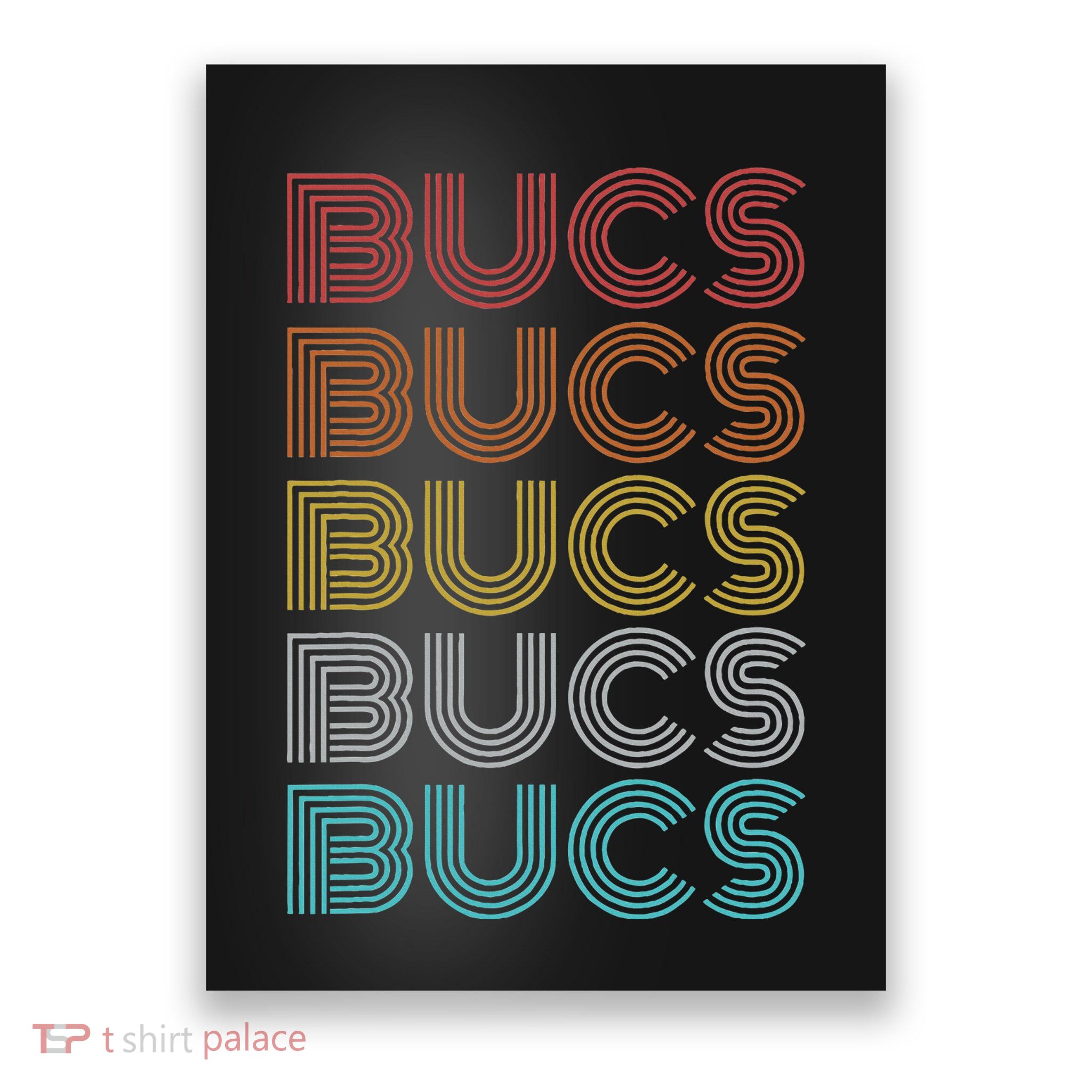 Retro Vintage Bucs Poster
