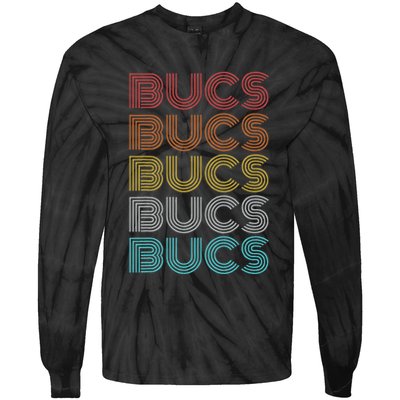 Retro Vintage Bucs Tie-Dye Long Sleeve Shirt