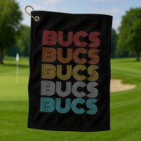 Retro Vintage Bucs Golf Towel