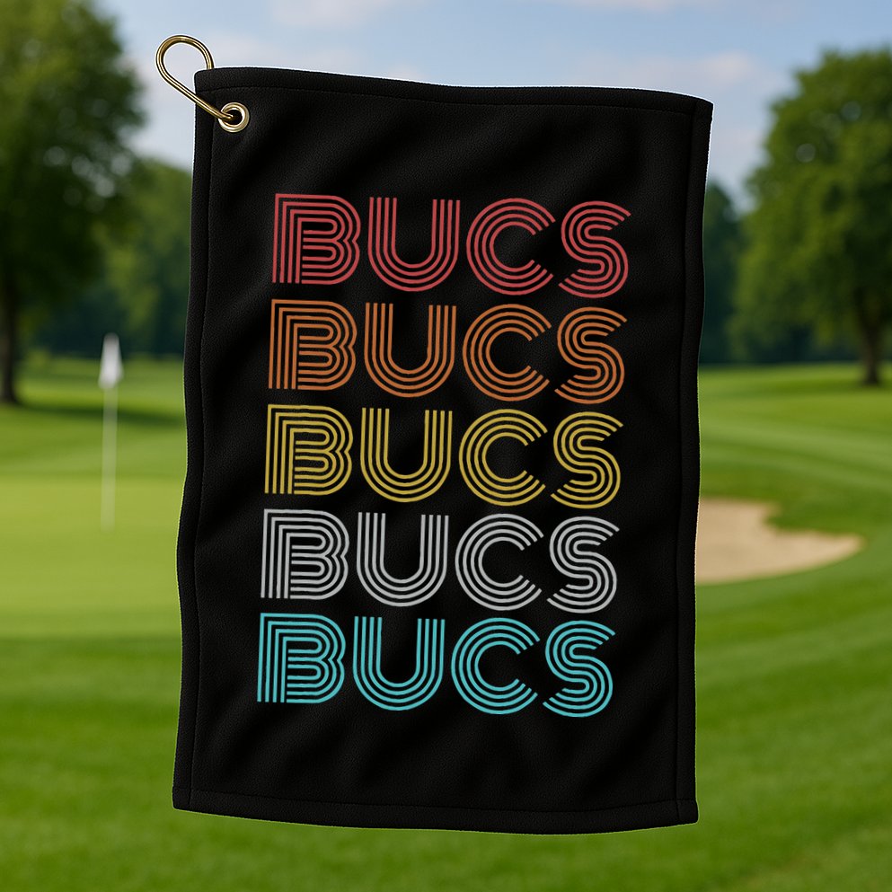Retro Vintage Bucs Golf Towel