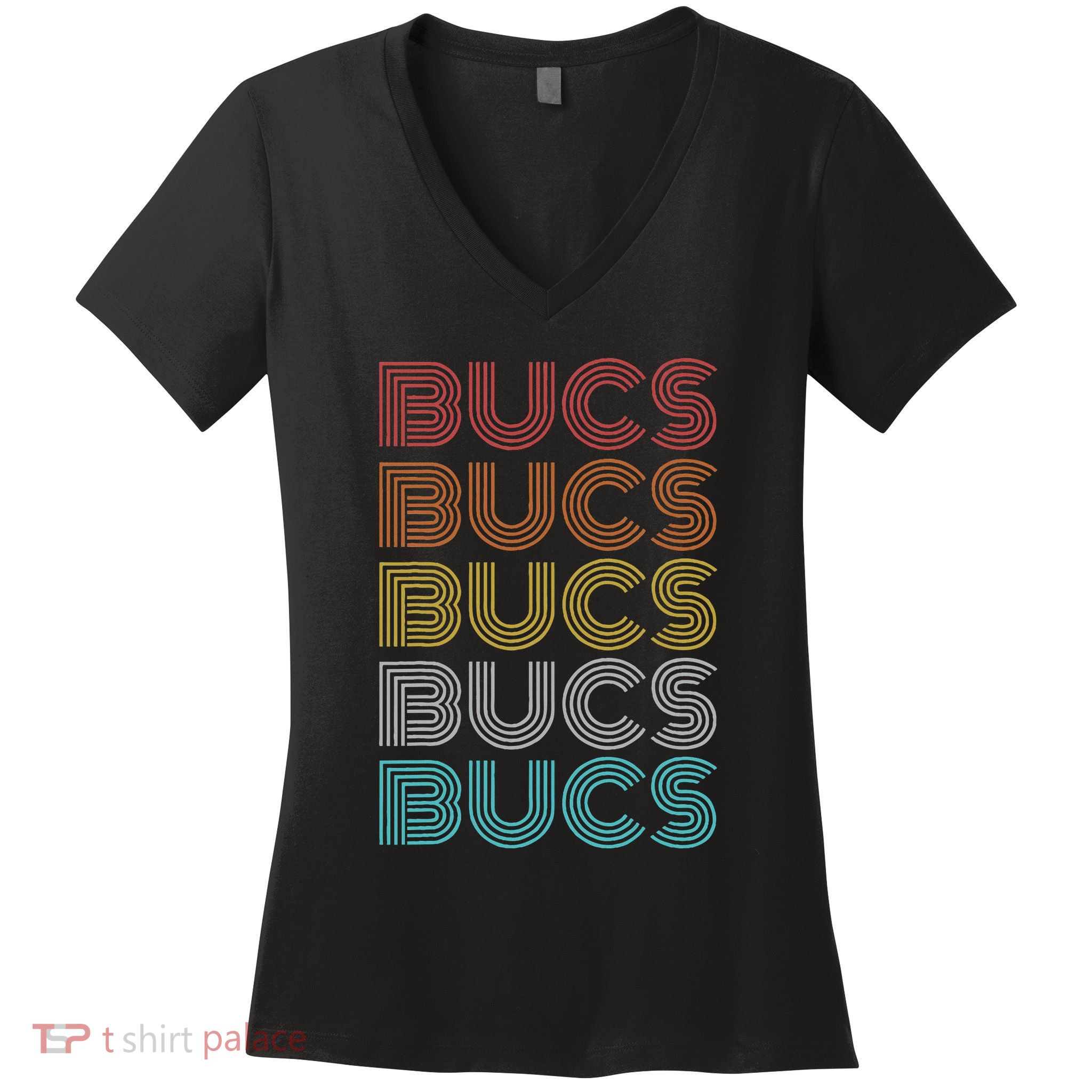 Retro Vintage Bucs Women's V-Neck T-Shirt