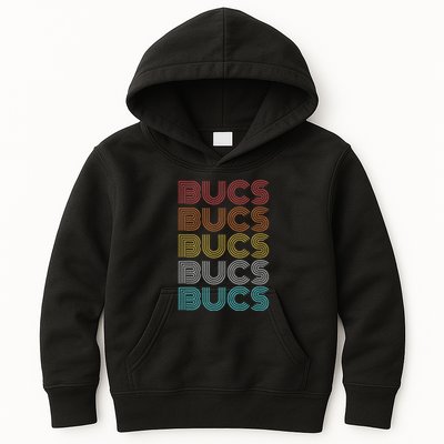 Retro Vintage Bucs Kids Hoodie