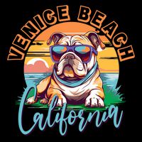Retro Venice Beach California Beach 16 in Basic Backpack
