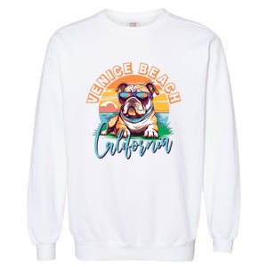 Retro Venice Beach California Beach Garment-Dyed Sweatshirt