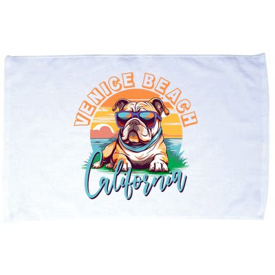 Retro Venice Beach California Beach Microfiber Hand Towel