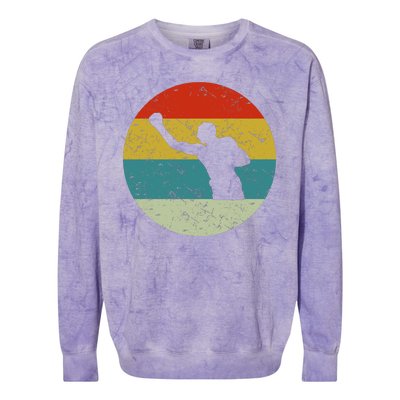 Retro Vintage Boxing Colorblast Crewneck Sweatshirt