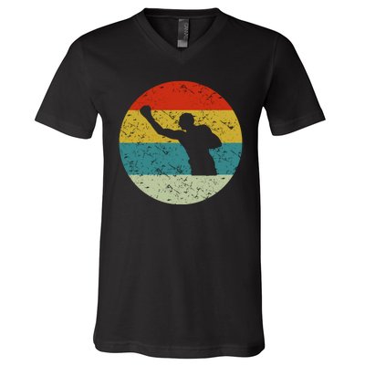 Retro Vintage Boxing V-Neck T-Shirt