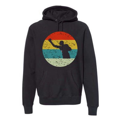 Retro Vintage Boxing Premium Hoodie