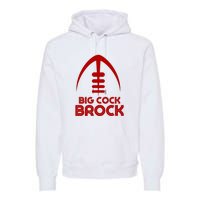 Retro Vintage Big Cock Brock Humor Premium Hoodie