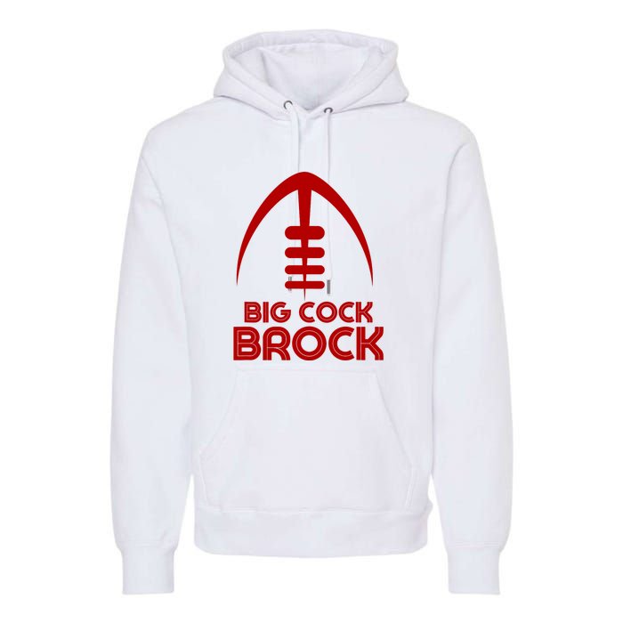 Retro Vintage Big Cock Brock Humor Premium Hoodie