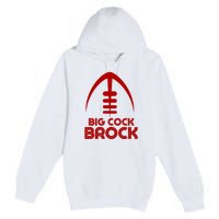 Retro Vintage Big Cock Brock Humor Premium Pullover Hoodie