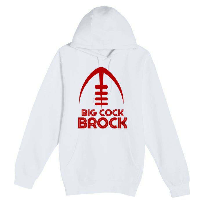 Retro Vintage Big Cock Brock Humor Premium Pullover Hoodie