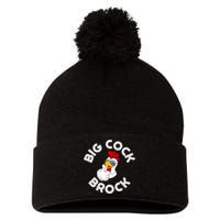 Retro Vintage Big Cock Brock Humor Design Gift Pom Pom 12in Knit Beanie