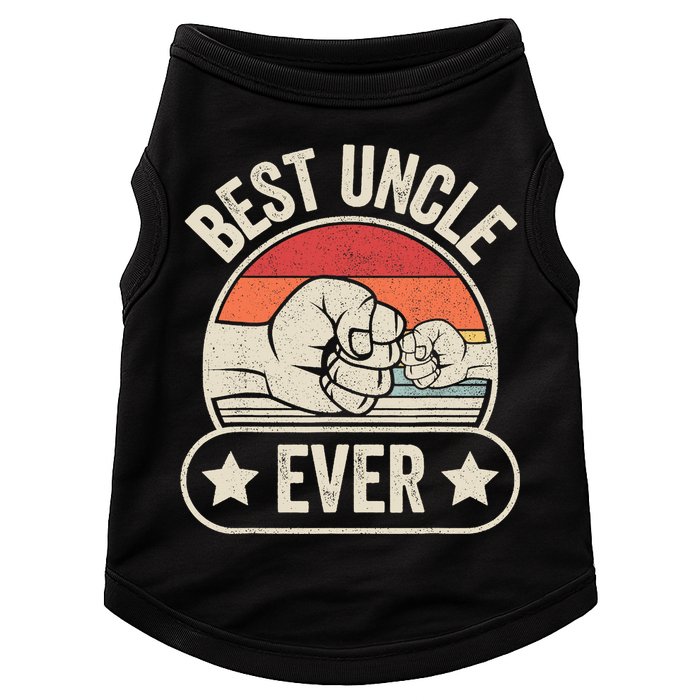 Retro Vintage Best Uncle Ever Fist-bump Doggie Tank