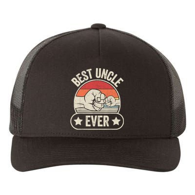 Retro Vintage Best Uncle Ever Fist-bump Yupoong Adult 5-Panel Trucker Hat