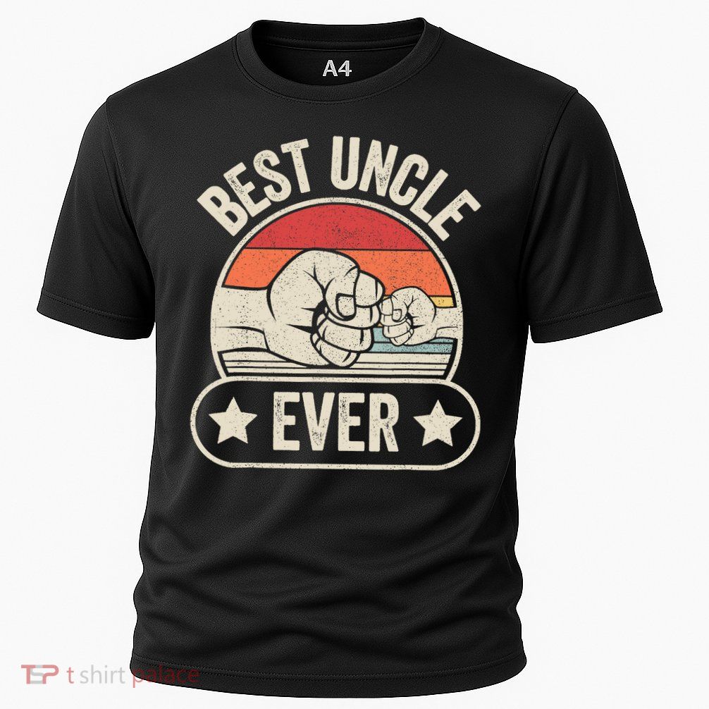 Retro Vintage Best Uncle Ever Fist-bump Performance Shirt