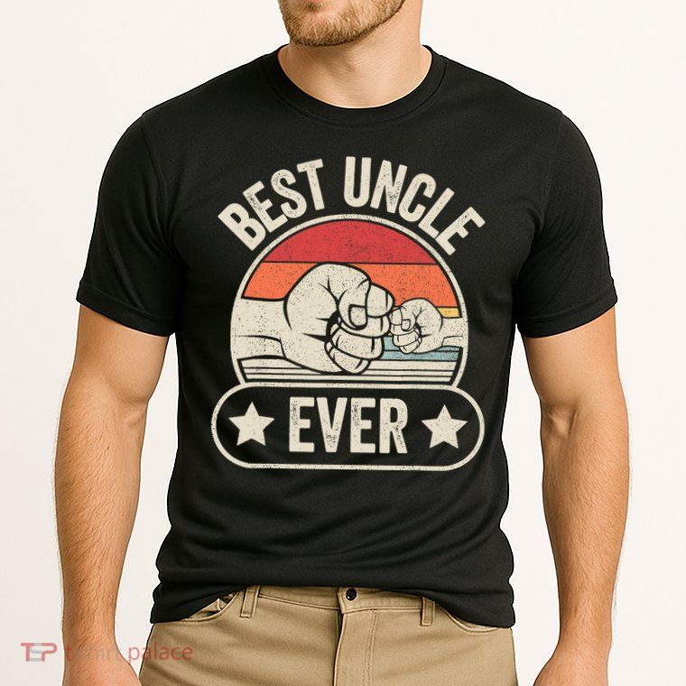 Retro Vintage Best Uncle Ever Fist-bump Performance Shirt