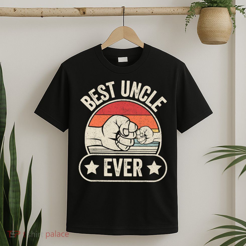 Retro Vintage Best Uncle Ever Fist-bump T-Shirt