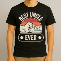 Retro Vintage Best Uncle Ever Fist-bump T-Shirt