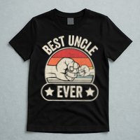 Retro Vintage Best Uncle Ever Fist-bump T-Shirt