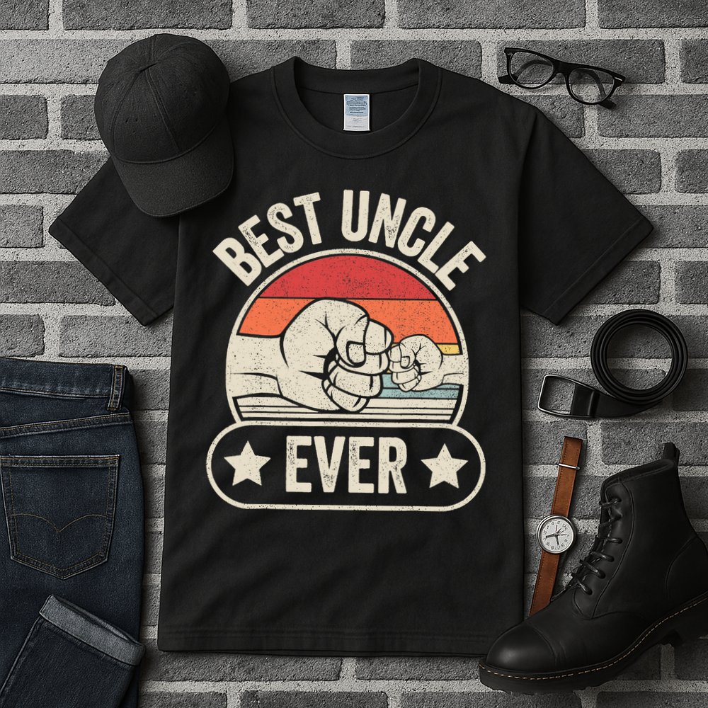 Retro Vintage Best Uncle Ever Fist-bump Tall T-Shirt
