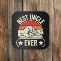 Retro Vintage Best Uncle Ever Fist-bump Coaster