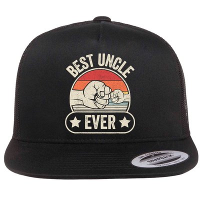 Retro Vintage Best Uncle Ever Fist-bump Flatbill Hat