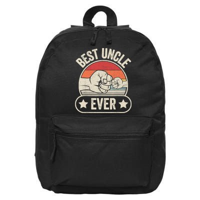 Retro Vintage Best Uncle Ever Fist-bump 16 in Basic Backpack