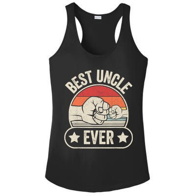 Retro Vintage Best Uncle Ever Fist-bump Ladies PosiCharge Competitor Racerback Tank