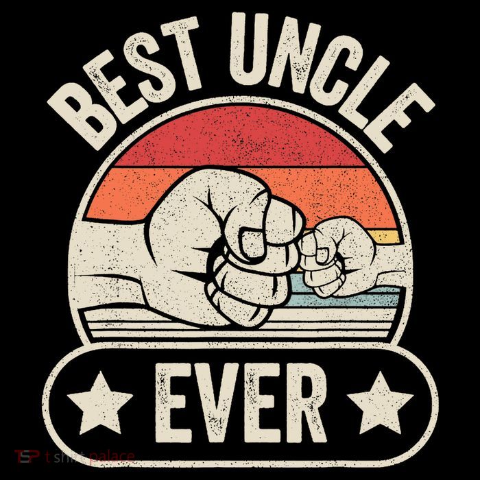Retro Vintage Best Uncle Ever Fist-bump Poster