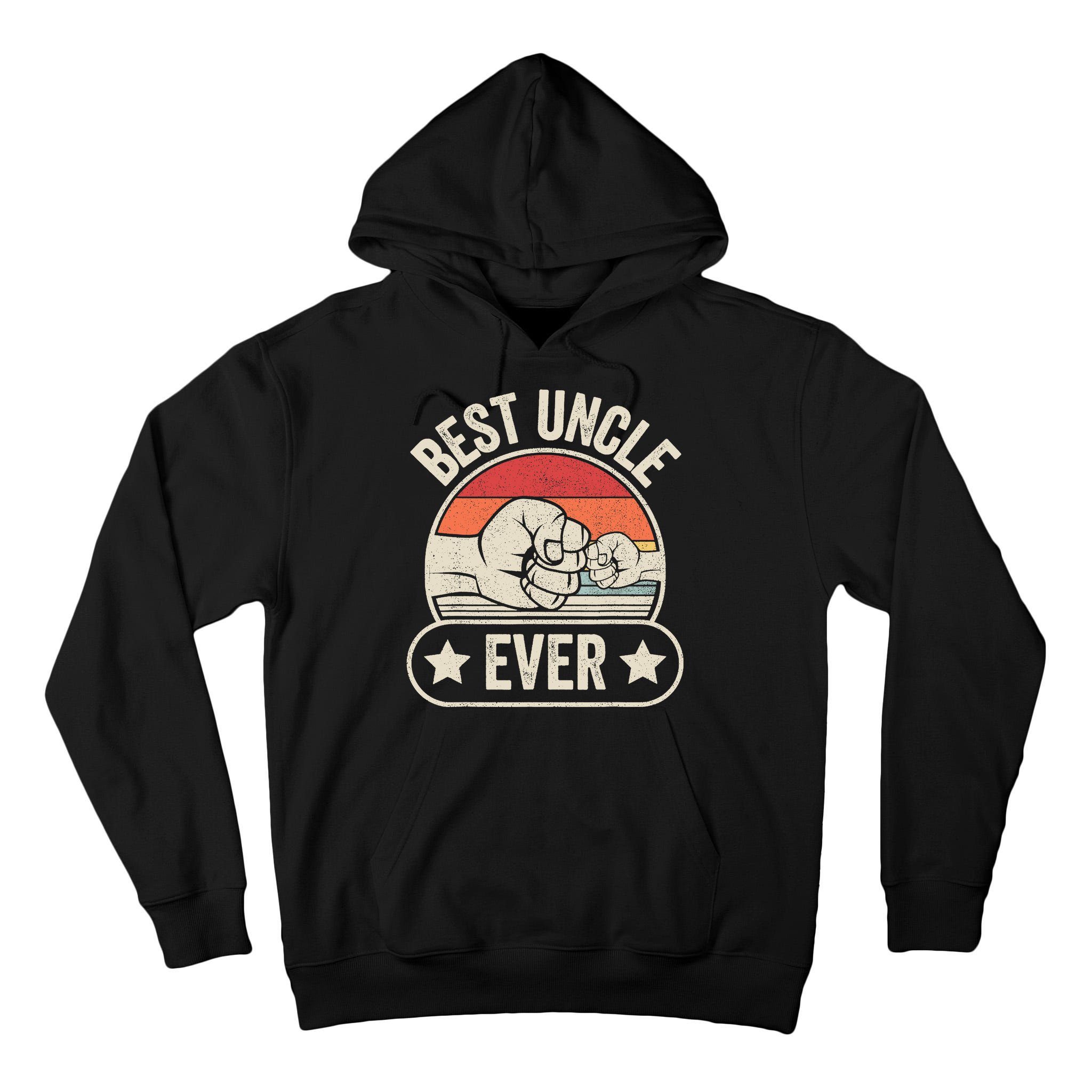Retro Vintage Best Uncle Ever Fist-bump Tall Hoodie
