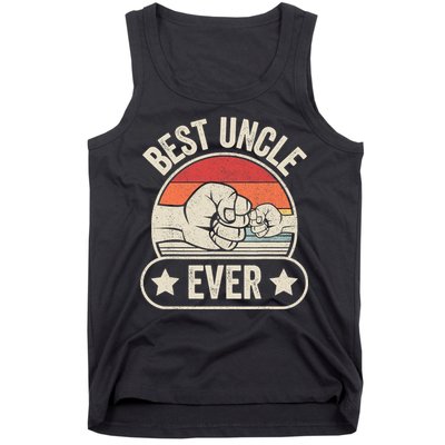 Retro Vintage Best Uncle Ever Fist-bump Tank Top