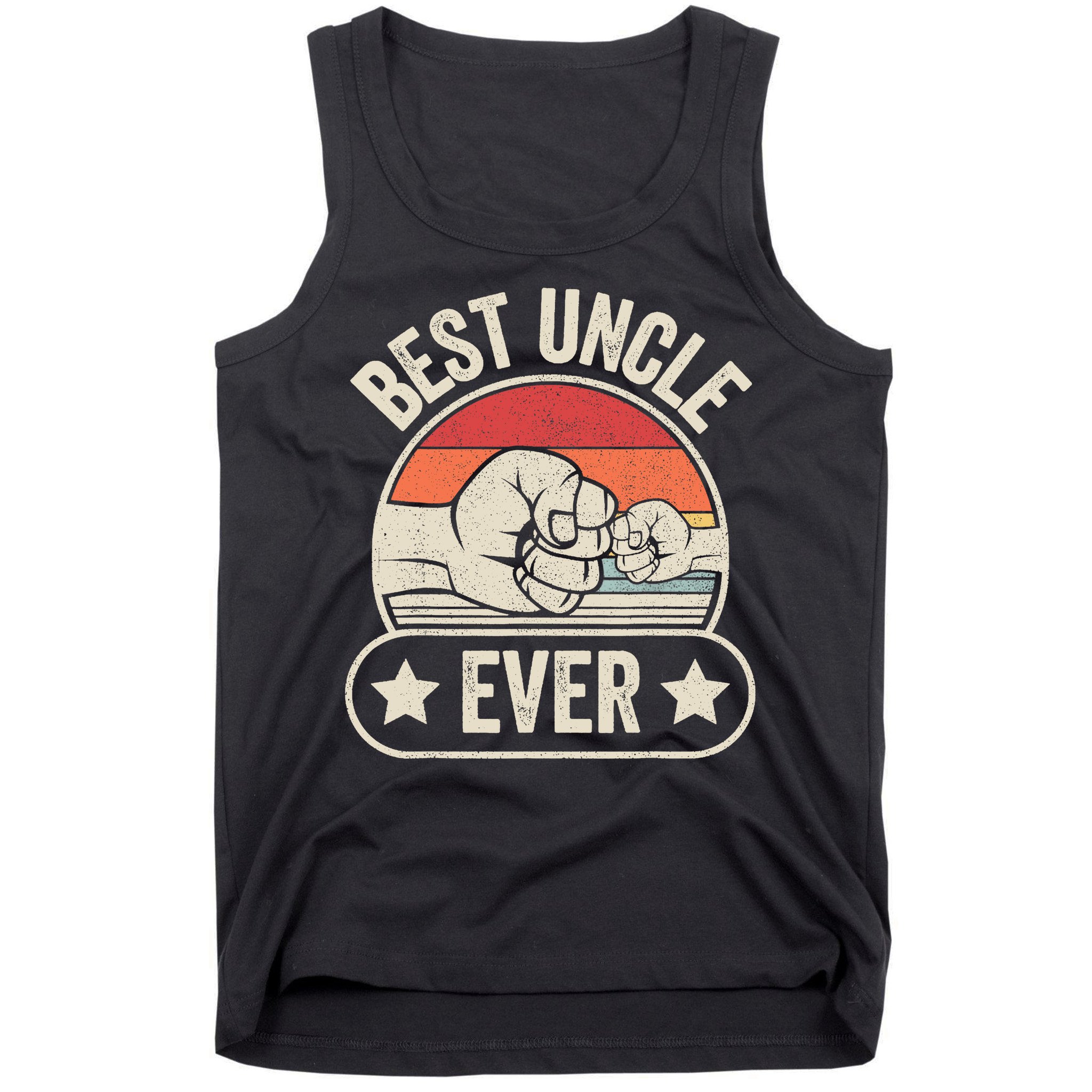 Retro Vintage Best Uncle Ever Fist-bump Tank Top