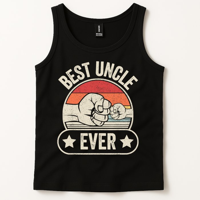 Retro Vintage Best Uncle Ever Fist-bump Tank Top