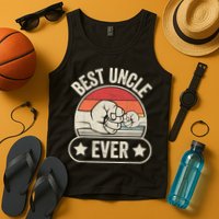 Retro Vintage Best Uncle Ever Fist-bump Tank Top
