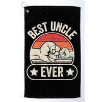Retro Vintage Best Uncle Ever Fist-bump Golf Towel