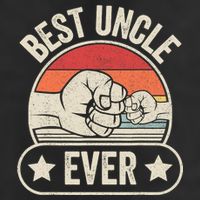 Retro Vintage Best Uncle Ever Fist-bump Golf Towel