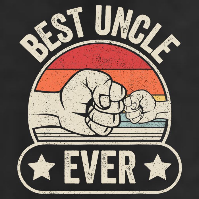 Retro Vintage Best Uncle Ever Fist-bump Golf Towel