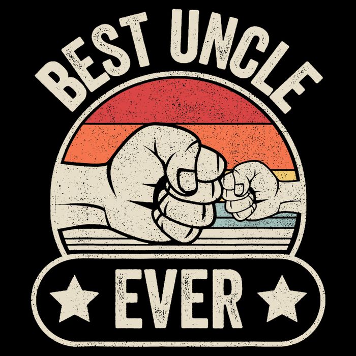 Retro Vintage Best Uncle Ever Fist-bump Women's V-Neck T-Shirt