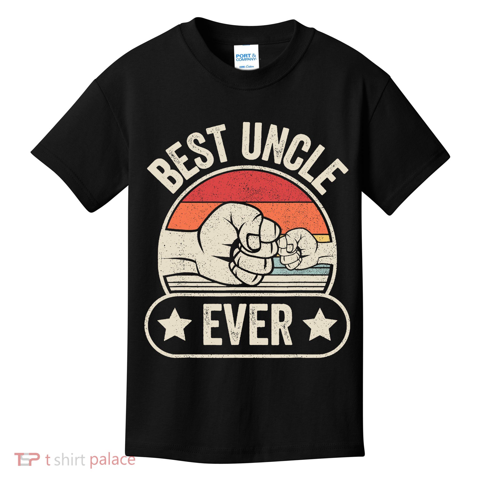 Retro Vintage Best Uncle Ever Fist-bump Kids T-Shirt