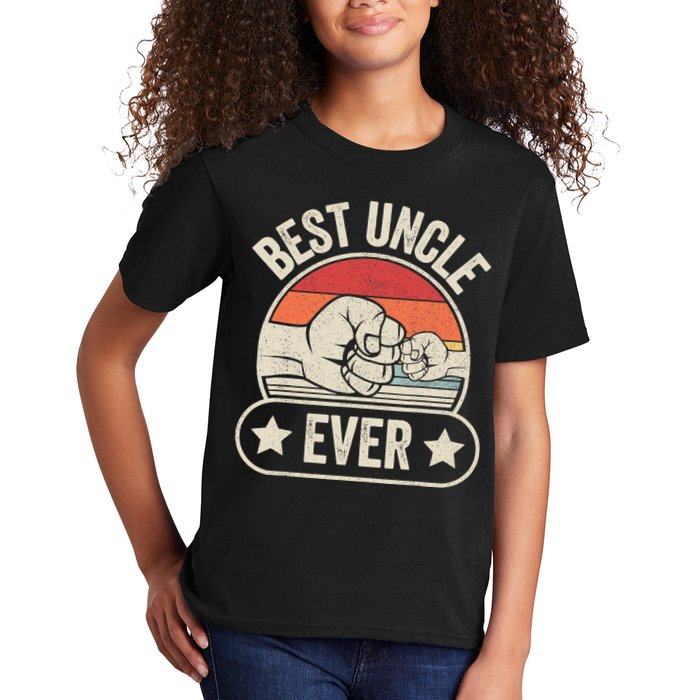 Retro Vintage Best Uncle Ever Fist-bump Kids T-Shirt