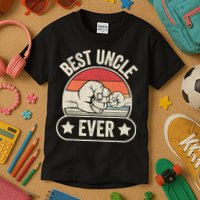 Retro Vintage Best Uncle Ever Fist-bump Kids T-Shirt