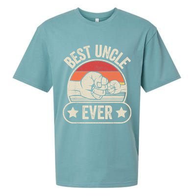 Retro Vintage Best Uncle Ever Fist-bump Sueded Cloud Jersey T-Shirt