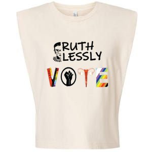 Ruthlessly Vote Banned Books Garment-Dyed Women's Muscle Tee