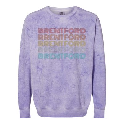 Retro Vintage Brentford Colorblast Crewneck Sweatshirt