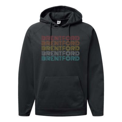 Retro Vintage Brentford Performance Fleece Hoodie